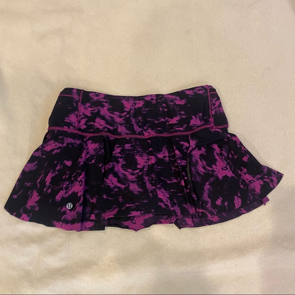 Lululemon Navy Blue & Purple Swirl Tennis Skirt Like New!!